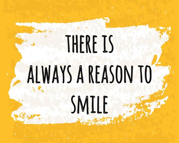 Der er altid en grund til at smile