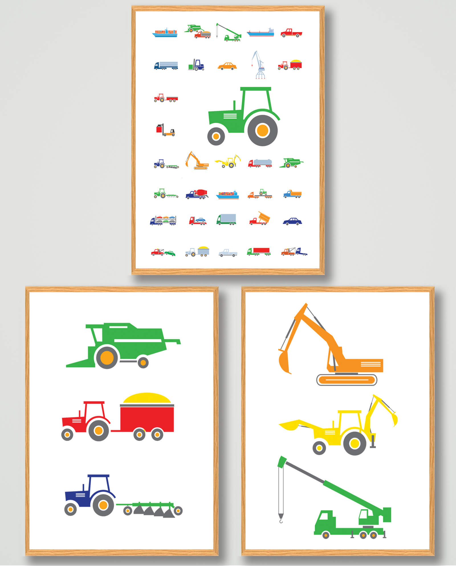 Plakatsæt: Industrimaskiner